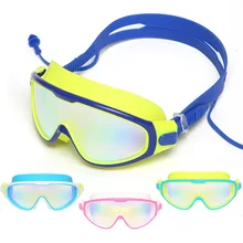 Детские плавательные очки электронная пушка высокой четкости Анти-туман Водонепроницаемый Фиксированный большой ящик удобный