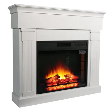 

Fireplace Log Burning Flame Effect Electric Stove Eco Ultra Quiet Blower Wooden Cabinet Vertical Combined Electronic Fireplace