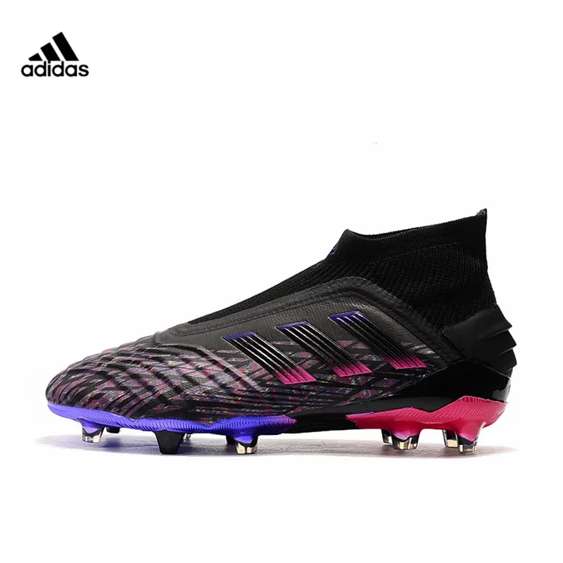 Adidas Predator 19 + FG Electroplate zapatillas de deporte sin cordones hombres zapatos de fútbol tejer botas altas botas de - AliExpress y entretenimiento