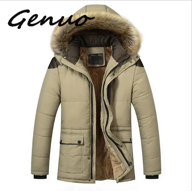 

Genuo 2019 New Winter Jackets Parka Men Autumn Winter Warm Outwear Brand Slim Mens Coats Casual Windbreaker Quilted Jackets Men