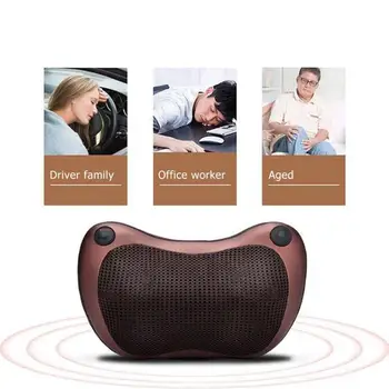 

Electric Infrared Neck Massager Cervical spondylosis Therapy Shoulder Back Relax Pillow keep warm Vibrating Instrument