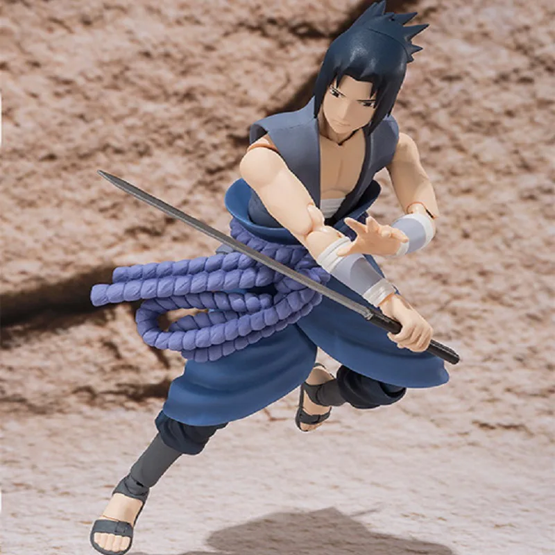 SHF Shippuden Sasuke Uzumaki Rasengan Action Figures Super Movable Joints Face Change Dolls Anime Figurines Model Toys Gifts | Игрушки и