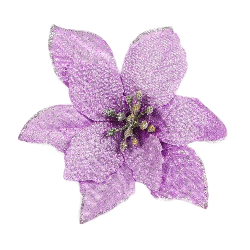 Purple 13 см декор с цветами элегантный офисный орнамент реквизит цветок из текстиля для светящегося домашнего кафе подарок - Цвет: Purple