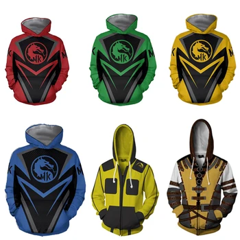 

Classic popular game Mortal Kombat 11 hoodie 3D digital printed casual jacket sweater cosplay game peripheral jacket