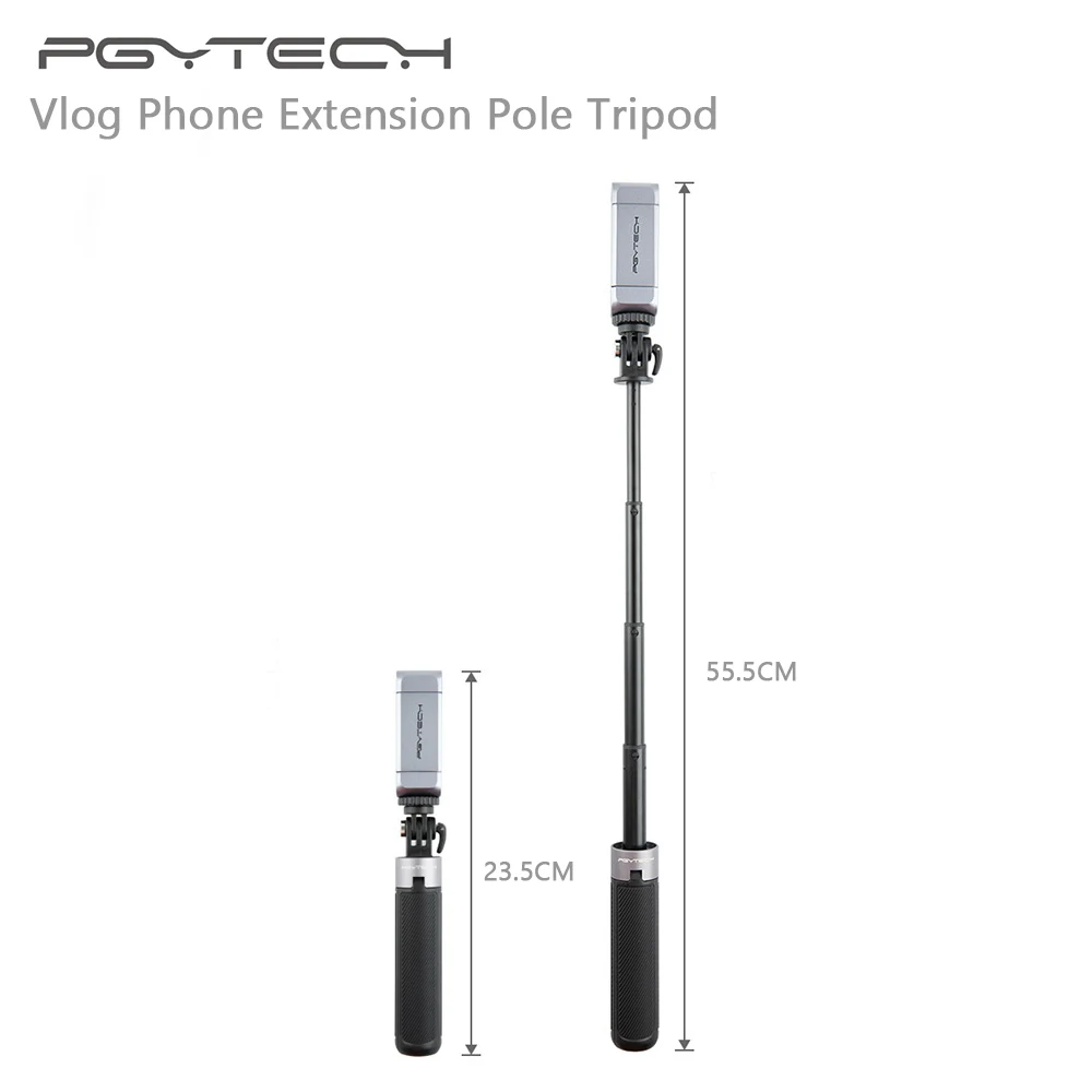 

PGYTECH Vlog Phone Extension Pole Tripod Mini Selfie Stick Universal Phone Holder for Smart Phone for Phones Xs for Phone 8
