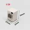 Creative 1:20/15/25 Dollhouse Miniature DIY Scene Decoration Mini Washing Machine for Model Hobbies 3