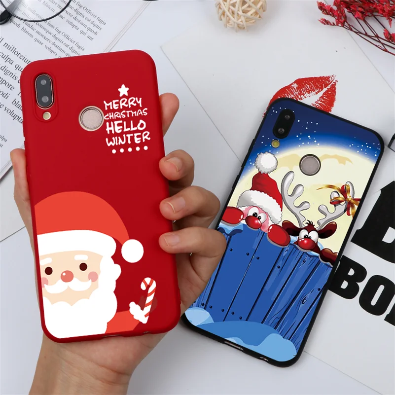 

Christmas Lovely Case For Huawei P20 P30 P8 P9 P10 Mate 10 20 30 Lite Pro 2017 Nova 3 3i 4 P Smart 2019 TPU Cover For Huawei P30