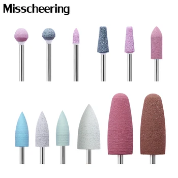 

20Types Rubber Silicone Nail Drill Bit Nail Buffer Quartz Rotary Burr Mills Cutter for Manicure Drill Accessorie Polishing Tools