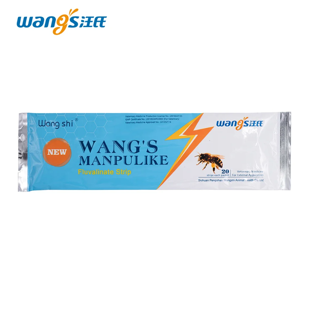 New Wangshi Manpulike 20 Strips Fluvalinate Strip Purified Type Instant Bee Varroa Mite Control | Дом и сад