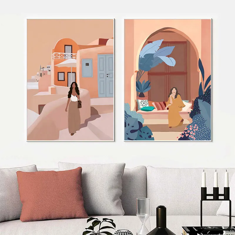 Fashion-Vintage-Girl-Abstract-Figure-Wall-Art-Canvas-Painting-Nordic-Posters-and-Prints-Wall-Pictures-for (1)