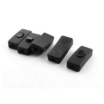 

5pcs AC125V 3A AC250V 6A Black Plastic Shell ON/OFF Rocker Type In Line Switches