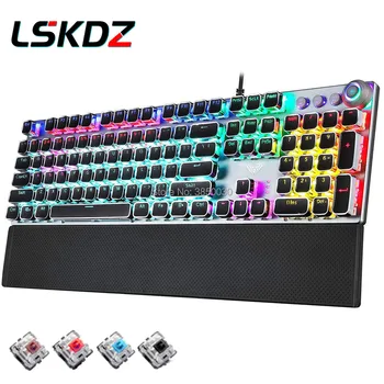 

AULA Punk Keycap Gaming Mechanical Keyboard Blue Black Red Brown Switch Anti-Ghosting USB Wired LED Backlight Keyboard