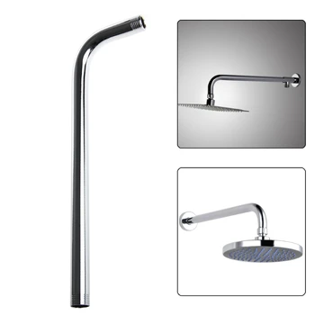 

60CM Wall Shower Head Arm Extension Pipe Long Stainless Steel Bathroom Home