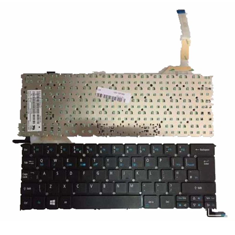 Новая английская клавиатура для ноутбука ACER S3-392 S3-392G R13 R7-371 R7-371T серия UI черный блокнот с клавиатурой с подсветкой