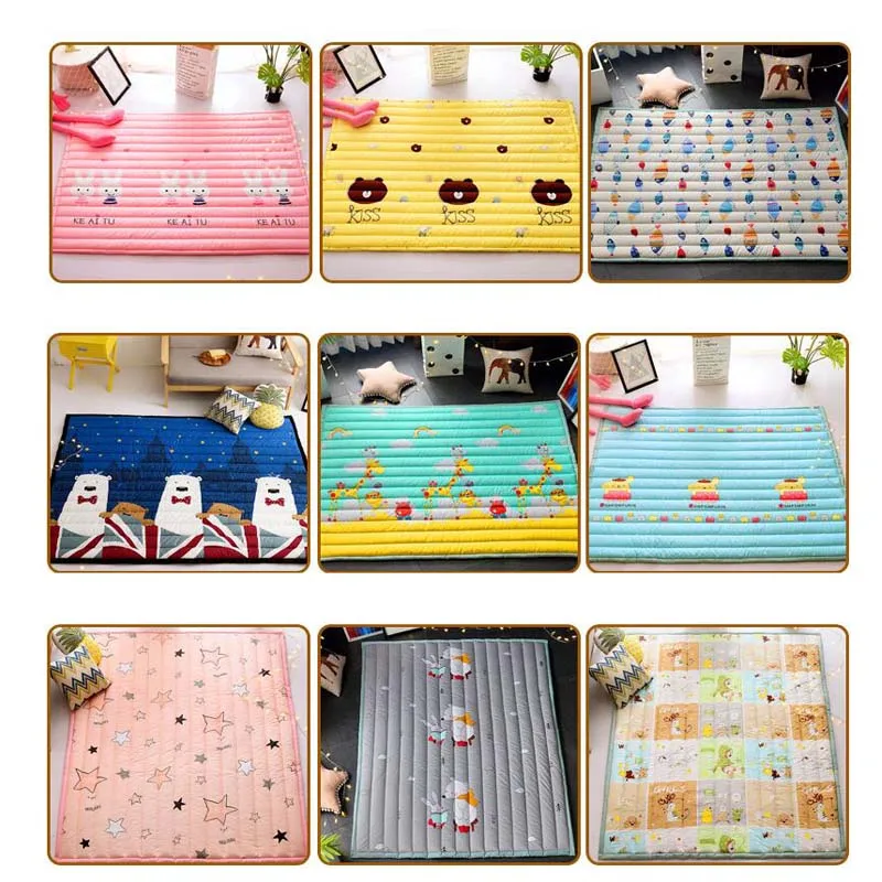 

Cotton Cartoon Baby Climbing Mat Children's Game Carpet Living Room Bedroom Non-Slip Mat Children's Toy Organization Game Pad