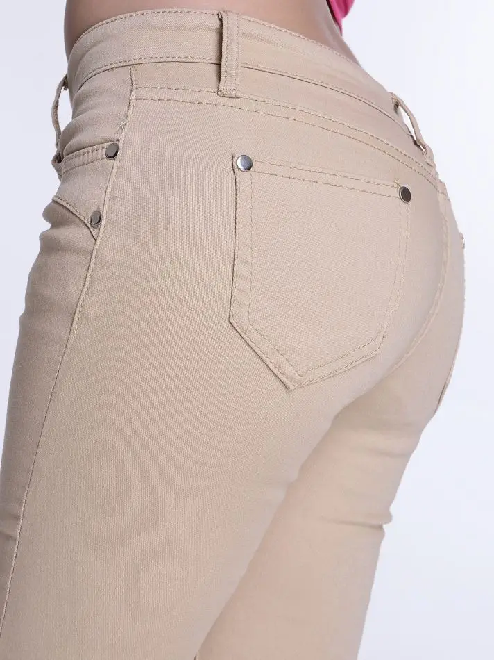 

Spring And Autumn New Style Large Size Black And White with Pattern Elasticity Boot-Cut Jeans Women's Slimming Small Speaker Lon
