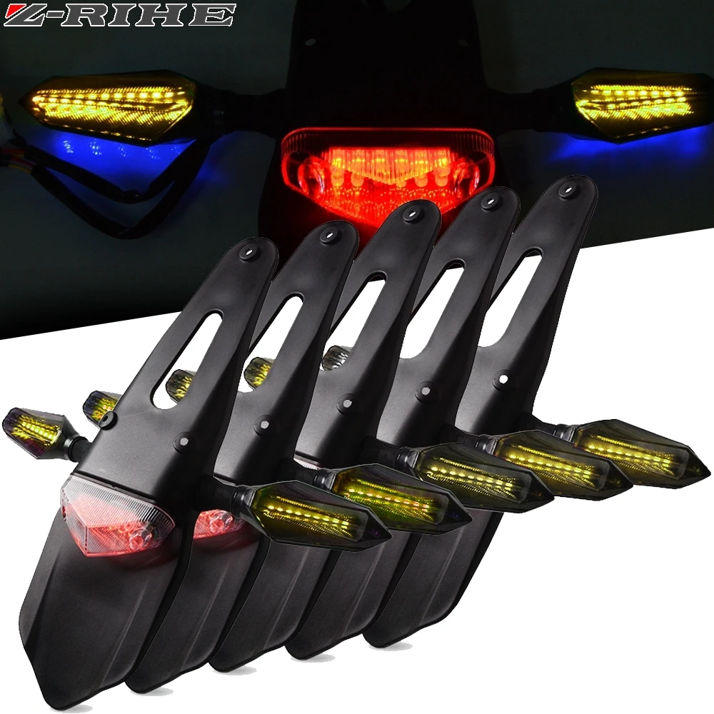 

Motorcycle LED Tail Light&Rear Fender Stop Enduro taillight MX Trail Supermoto FOR KTM CR EXC WRF 250 400 426 450 honda yamaha