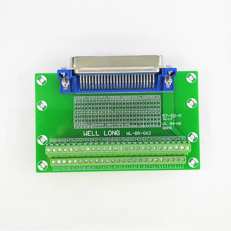 57 серия 50-Pin 0,08" Мужской коннектор Breakout Board