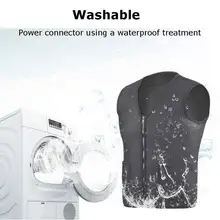 Электрический жилет с подогревом, теплая зимняя куртка из углеродного волокна, черная одежда с USB, горячая физиотерапия, теплая куртка с подогревом