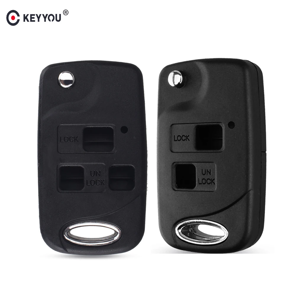 Брелок KEYYOU для Toyota CAMRY RAV4 Corolla PRADO YARIS Land Cruiser Prado Tarago 2/3 кнопки пульт дистанционного