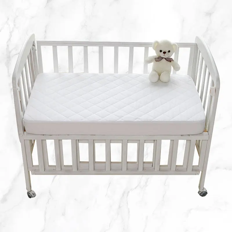 Funda protectora de colchón suave para bebé, Protector de cama de punto