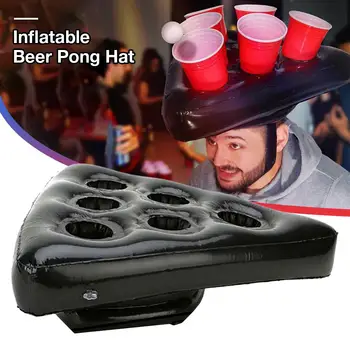 

Inflatable Beer Pong Hat Floating Pong Game For Swimming Pool Party Supplies Beach Inflatable Toys For Kids Giant Beer Pong