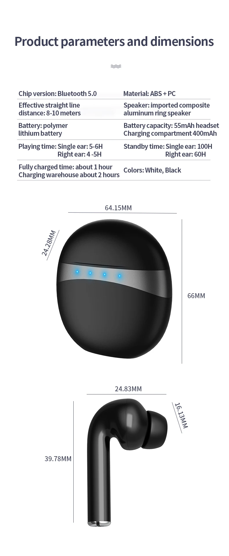 TWS M19 Беспроводная гарнитура Bluetooth 5,0, стерео гарнитура с сенсорным управлением, спортивные наушники с шумоподавлением, гарнитура с микрофоном для huawei Iphone