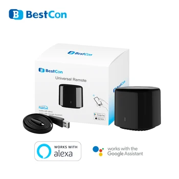 

BroadLink BestCon RM4C mini WiFi Smart Universal IR Remote Controller Works with Google Home Wi-Fi 3G 4G, Alexa Smart Home
