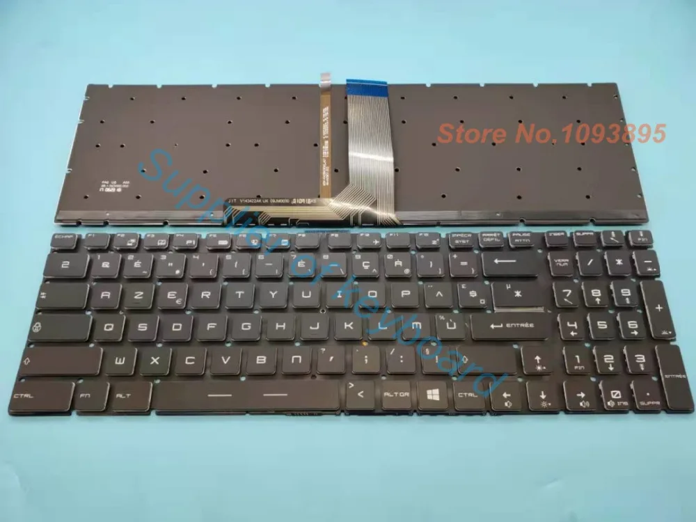 Новая Azerty клавиатура для MSI Steelseries GP62 GP72 GP72 2QE игровой ноутбук Azerty Французская клавиатура полноцветная с подсветкой хрустальный ключ