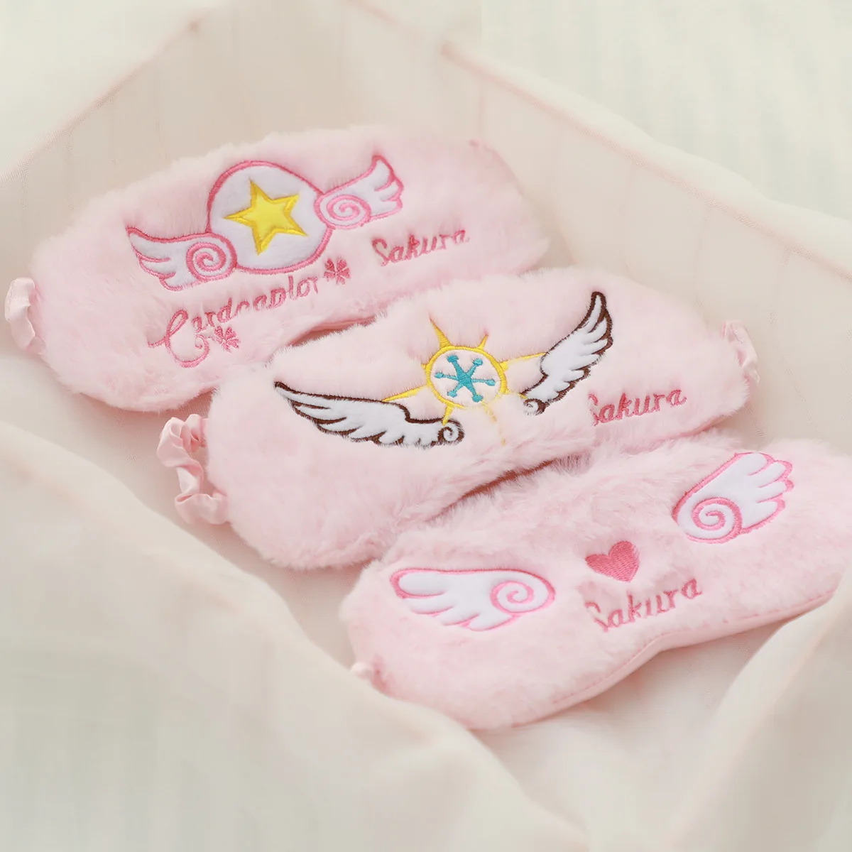 Волшебная карточка для девочек, сердце, глазок для глаз, Сакура для девочек, Cardcaptor Sakura, Свинка для сна, накладки для глаз, Clatter