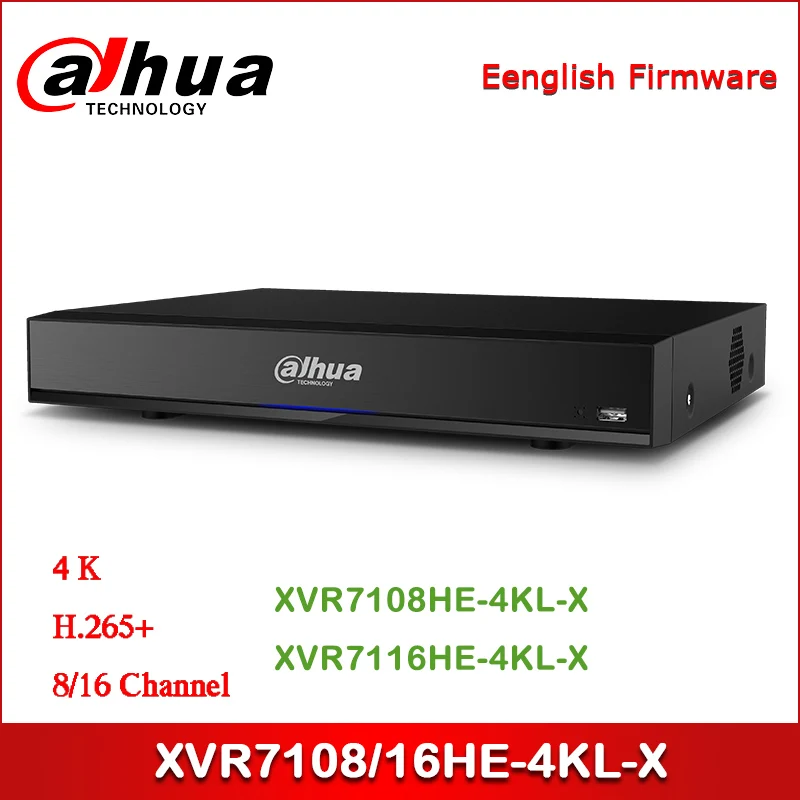Dahua XVR XVR7108HE 4KL X XVR7116HE 8/16 канальный пента брид 4K мини 1U цифровой видеорегистратор IoT