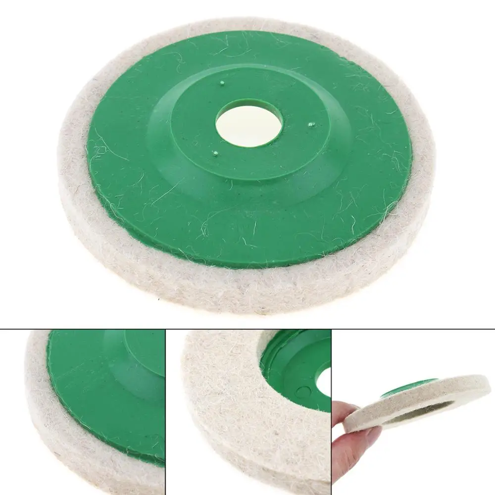 Precision Soft White Wool Polishing Plate Felt Wheel Buffing Pads