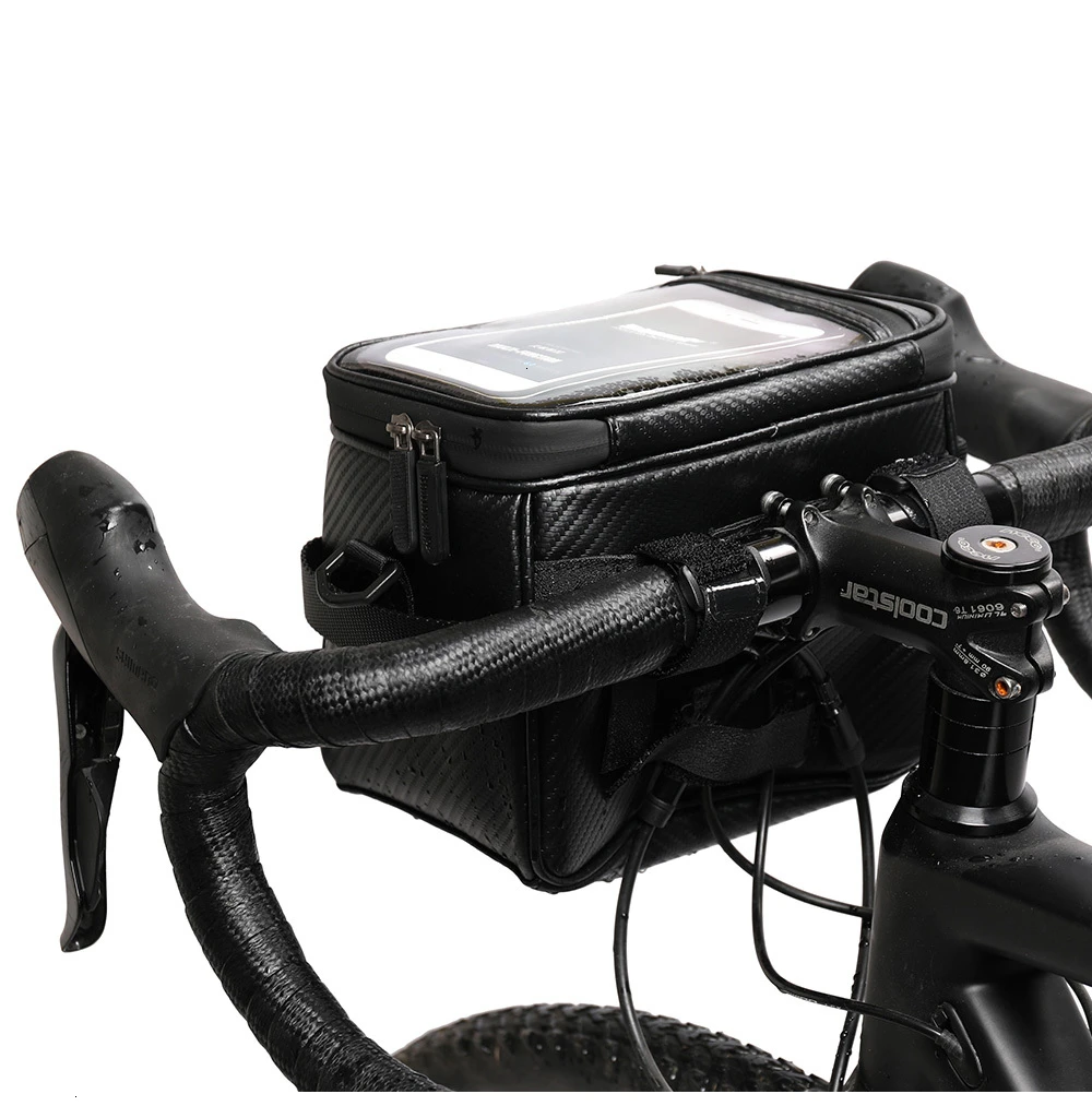 Rhinowalk Bicycle Front Bag Touch Screen 7 Inch Handlebar Phone Bag Waterproof Electric Folding Bicycle 4.5L Camera Bag Handbag (6)