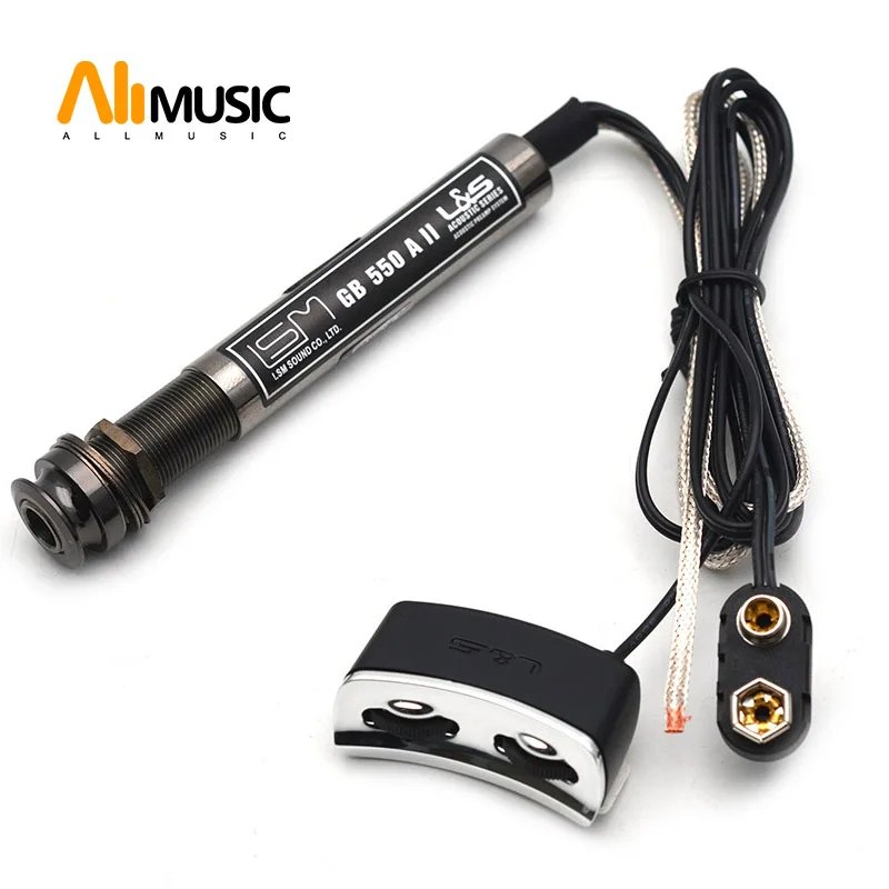 LSM GB550A II Sound Hole Style Tail-peg Preamp System for Folk Guitar Pen Pickup with Volume and Tone Control | Спорт и развлечения