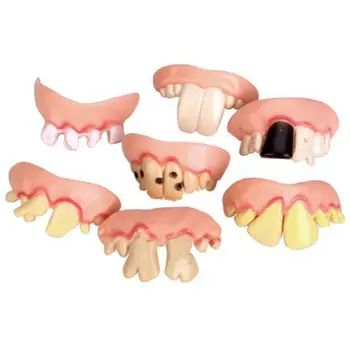 

10pcs Ugly Teeth Halloween Party Prop Costume Random Type