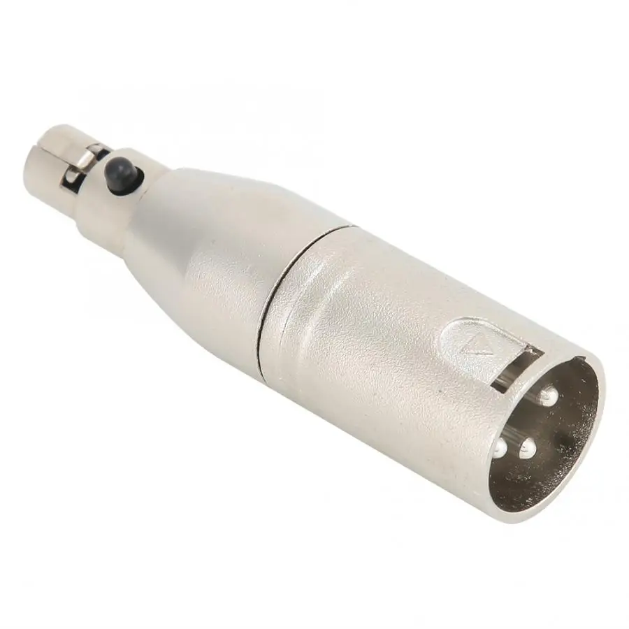 Динамик кабельный разъем 2 шт. позолоченный 3pin MINI XLR Женский к посеребренному XLR 3pin мужской аудио Женский Мужской адаптер