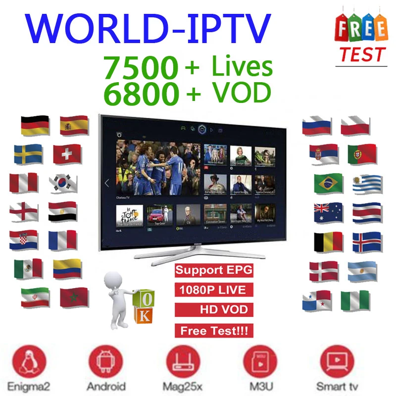 

Iptv Subscription Europe Full Iptv Spain French Include VOD Adult Channels Work for Smart tv Iptv M3U Android Device