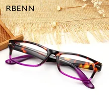 RBENN модные очки для чтения Для женщин Для мужчин квадратный пресбиопические очки с диоптриями+ 1,25 1,75 2,25 2,75 3,25 3,75 4,5 5,0 6,0 на заказ