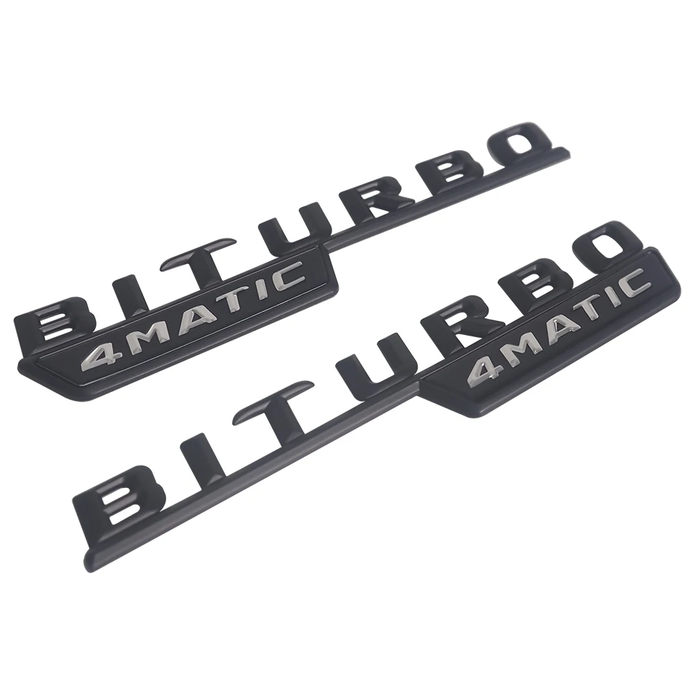 1 пара черный BITURBO 4matic Стикеры Для AMG Mercedes Benz CLA CLS W117 W212 E63 W202 W205 W176 W207 боковина крыла