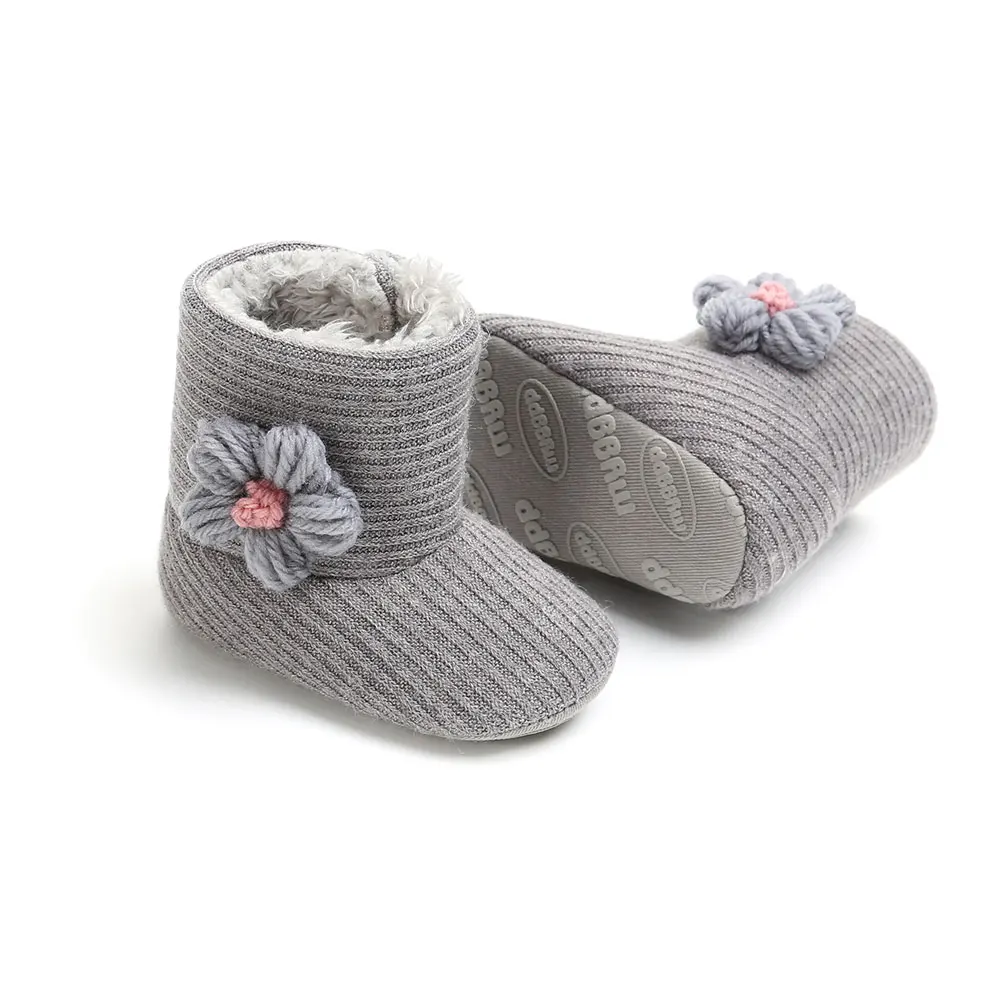 Зимние теплые ботинки унисекс для новорожденных; обувь для малышей; мягкая классическая обувь для мальчиков и девочек; обувь для первых шагов на год