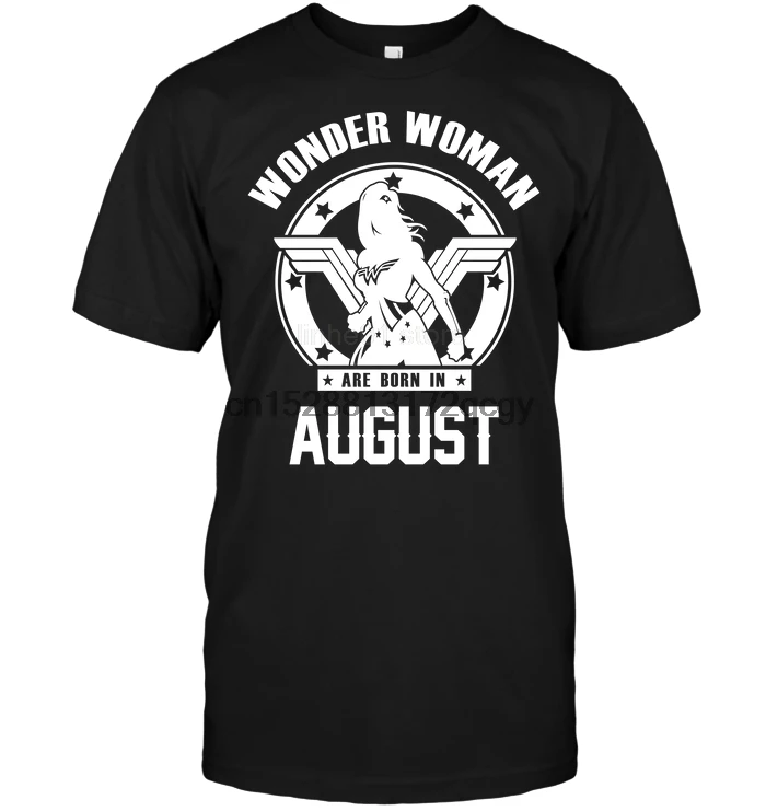 

Brand Wonder Woman Are Born In August 2020 Summer Men Short Sleeve T-Shirt