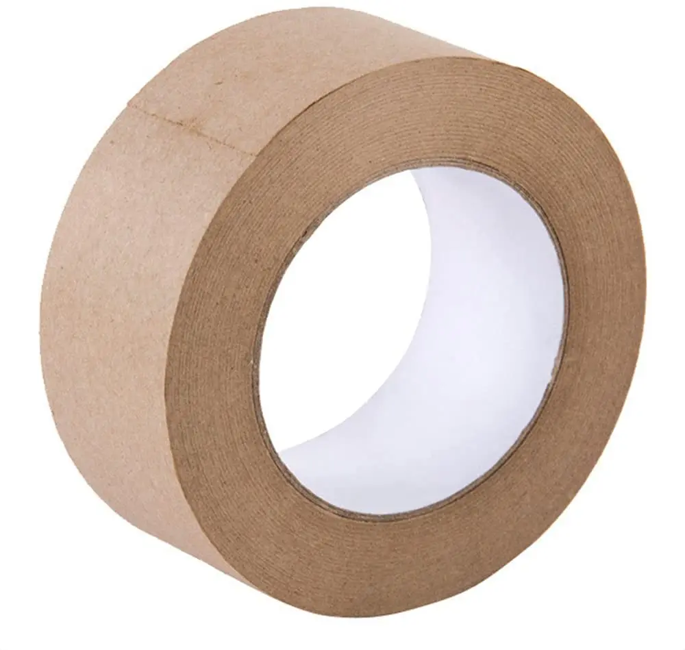 30M Biodegradable Eco Friendly Kraft Paper Tape Brown Wet Water Activated  Reinforced Gummed Adhesive Tape for Painting Fixed - AliExpress