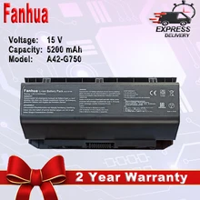 

Fanhua 15V 5200mAh A42-G750 Laptop Battery for ASUS ROG G750 G750J G750JH G750JM G750JS G750JW G750X G750JZ CFX70 Series