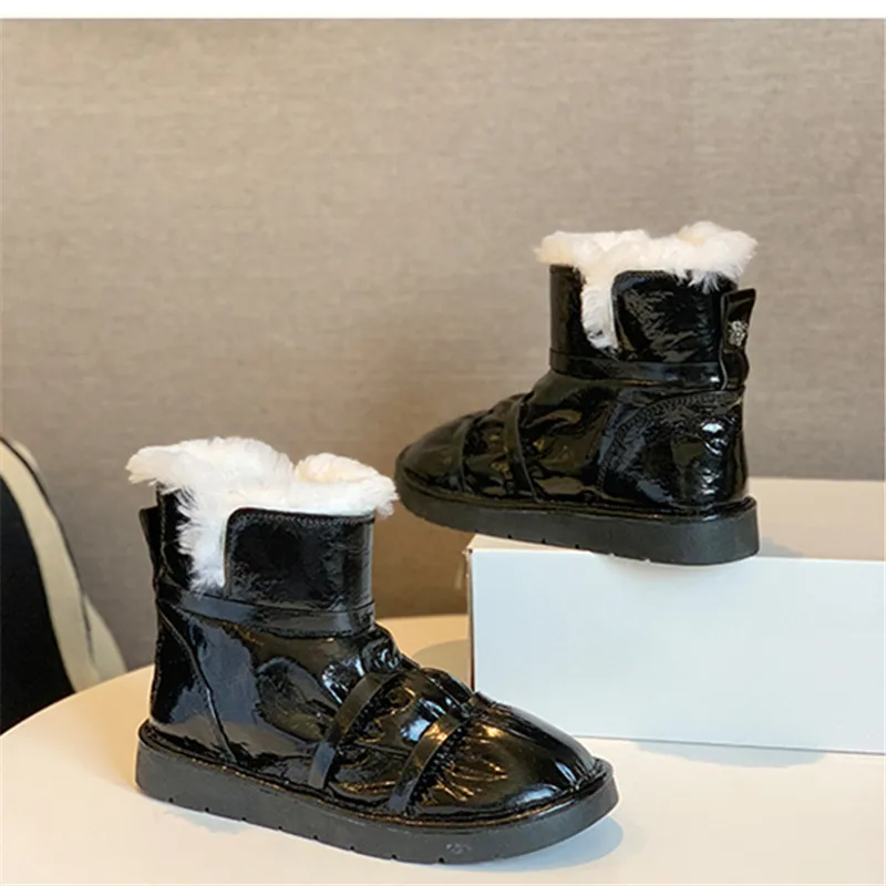Botas mujer invierno/2020 г. новые зимние ботинки на овечьем меху в европейском стиле Женская