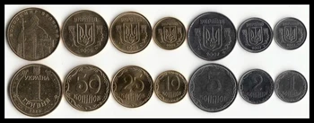 

Set 7Pcs Ukraine Coins Edition EU European Real Original Coin For Collection