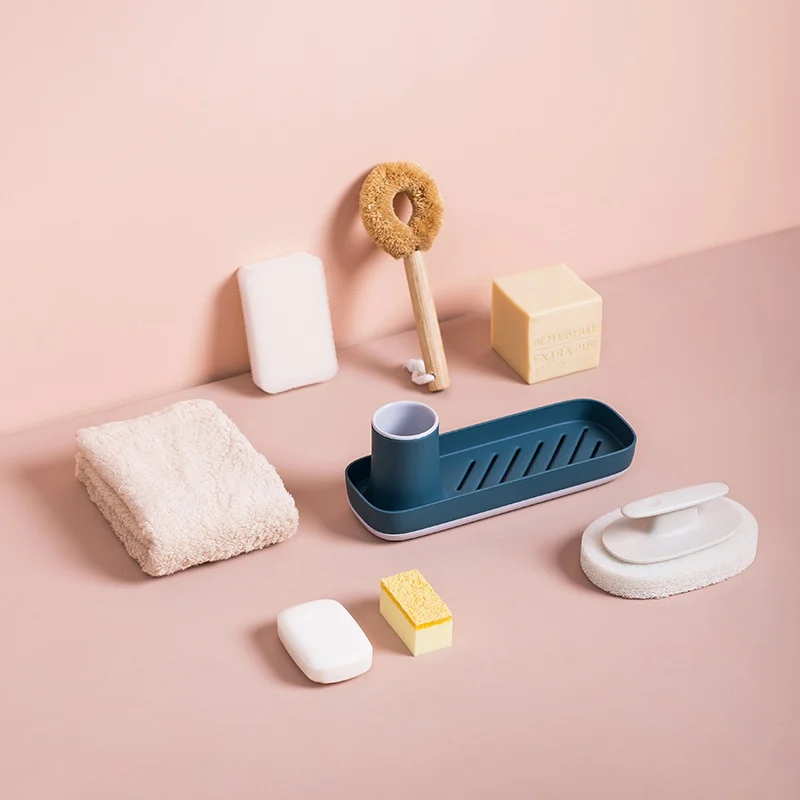 Стеллаж для хранения ванной лоток для ванной комнаты полка Душ Ванна инструменты полотенце для макияжа Органайзер пластиковая кухонная сливная система держатель