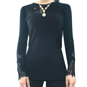 

Paris Girl Women Elasticity Pullovers Knitted O-Neck Sweater Casual Soft Jumper Fashion Slim Femme