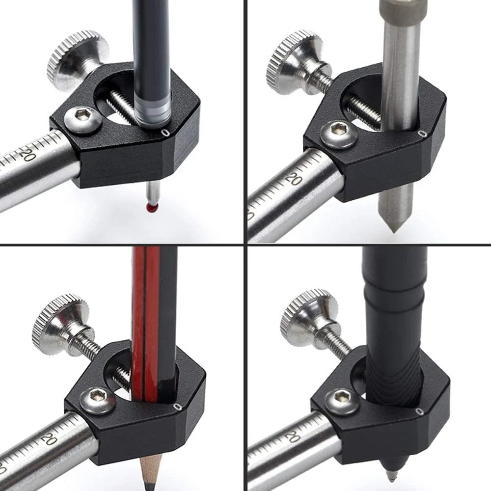 

Parallel Line7.1 Inches Linear Arc Scriber Woodworking Measuring Tool Marking Gauge Parallel Line DIY Wood Working Scribe Tools