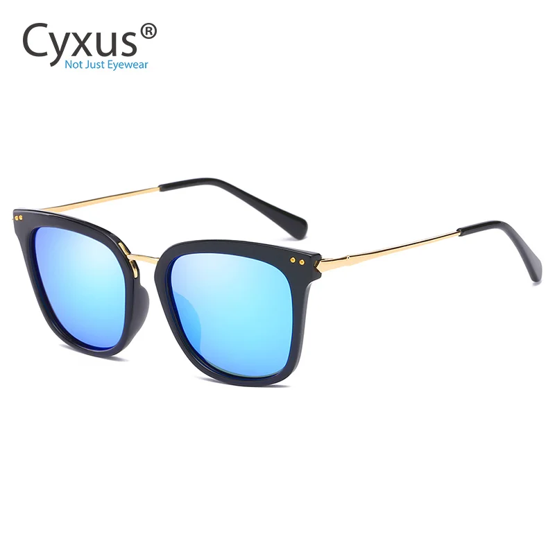 Cyxus Classic UV 400 поляризованные солнцезащитные очки зеркальные негабаритные солнцезащитные очки с защитой UVA UVB для женщин-1913