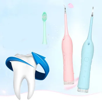 

2in1 Electric Tooth Calculus Remover toothbrush Sonic Dental Scaler Tooth Stains Tartar Tool Dentist Whiten Teeth Health tool